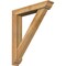 Ekena Millwork Traditional Traditional Rough Sawn Bracket w/ Offset Brace, Western Red Cedar, 6"W x 32"D x 38"H BKT0604X32X38TRA01RWR - alternate 1